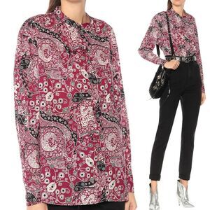 Isabel Marant Eclectic Print Cotton Blouse M